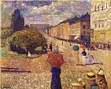 Spring Day on Karl Johan Street by Edvard Munch